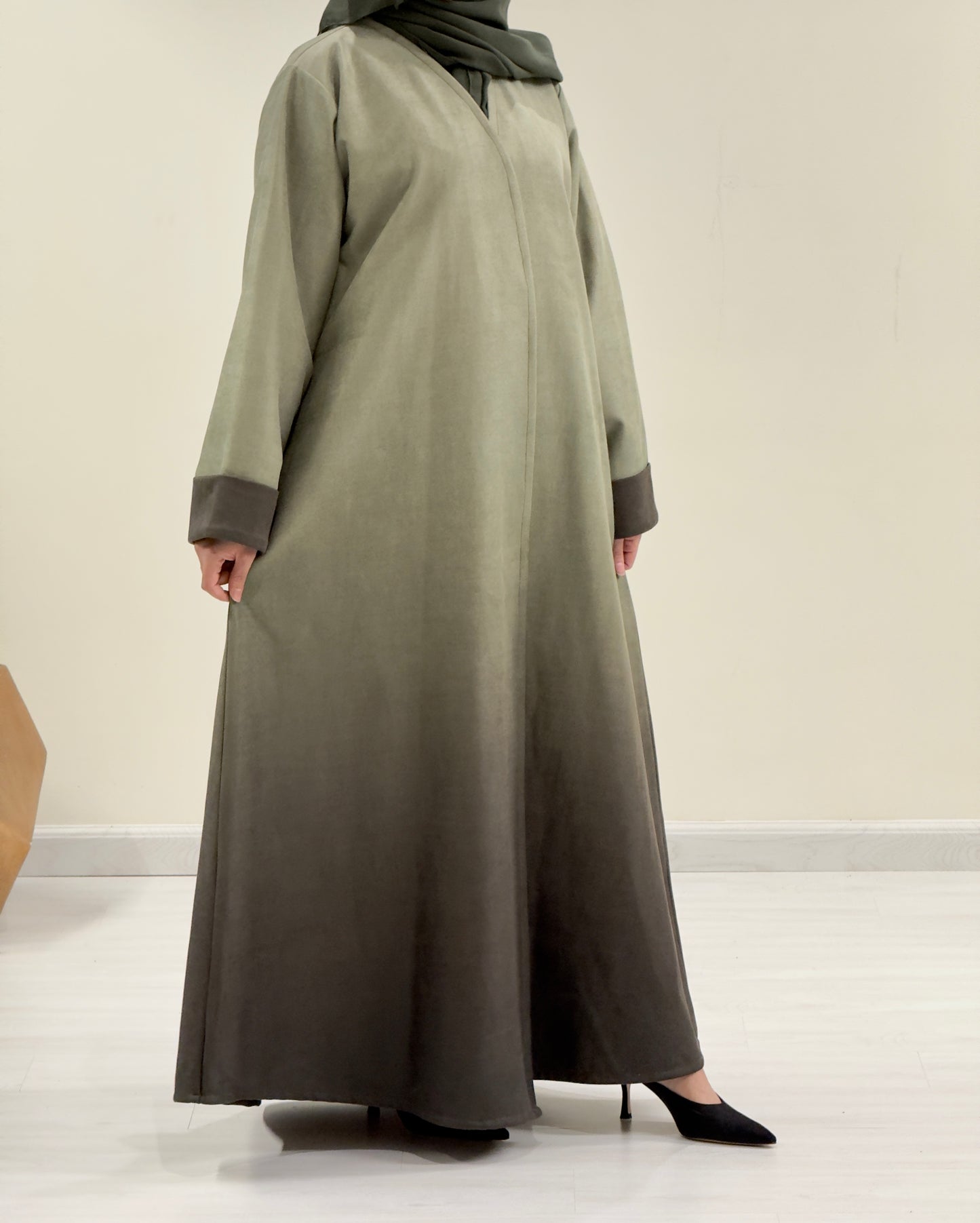 Ombre Suede Abaya