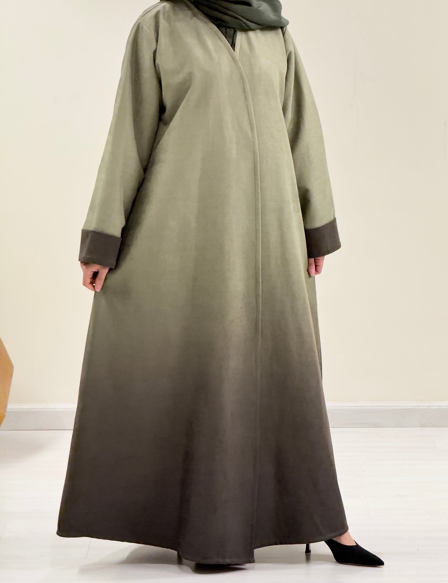 Ombre Suede Abaya