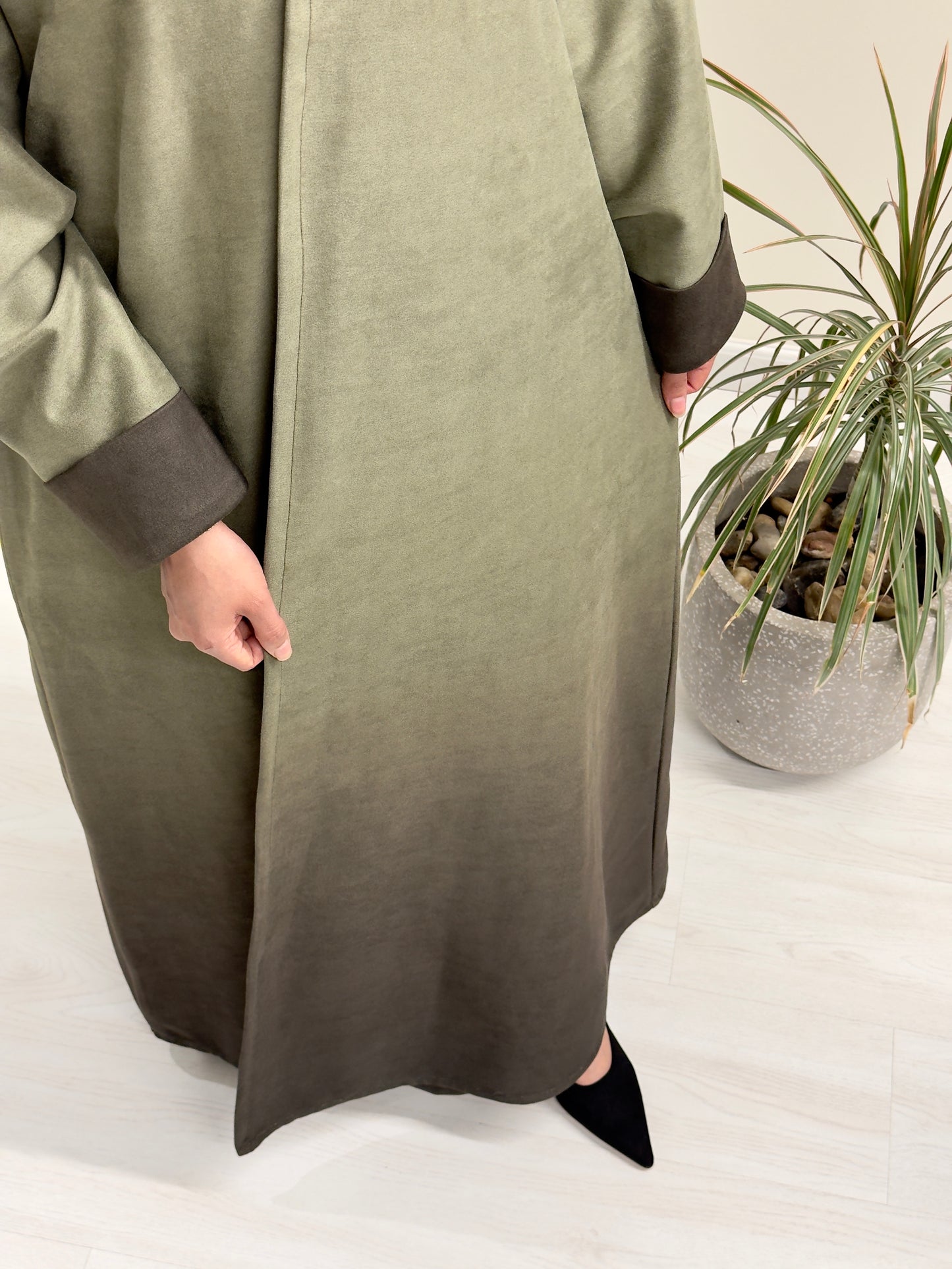 Ombre Suede Abaya