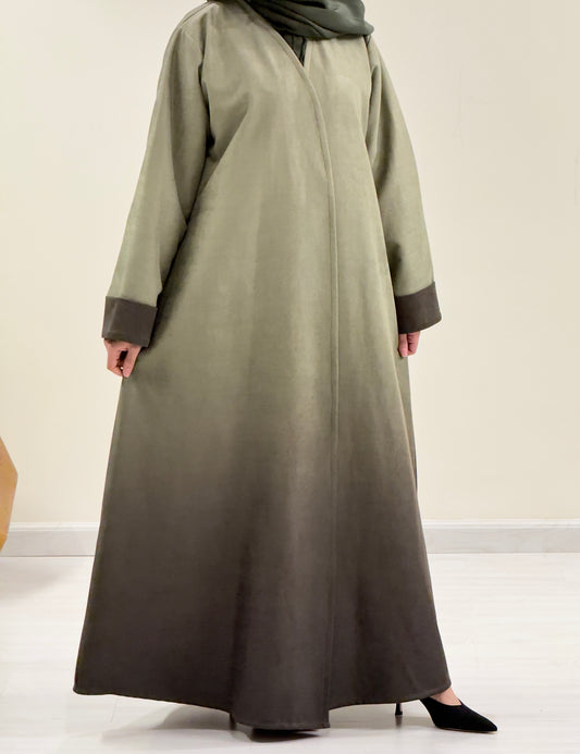 Ombre Suede Abaya